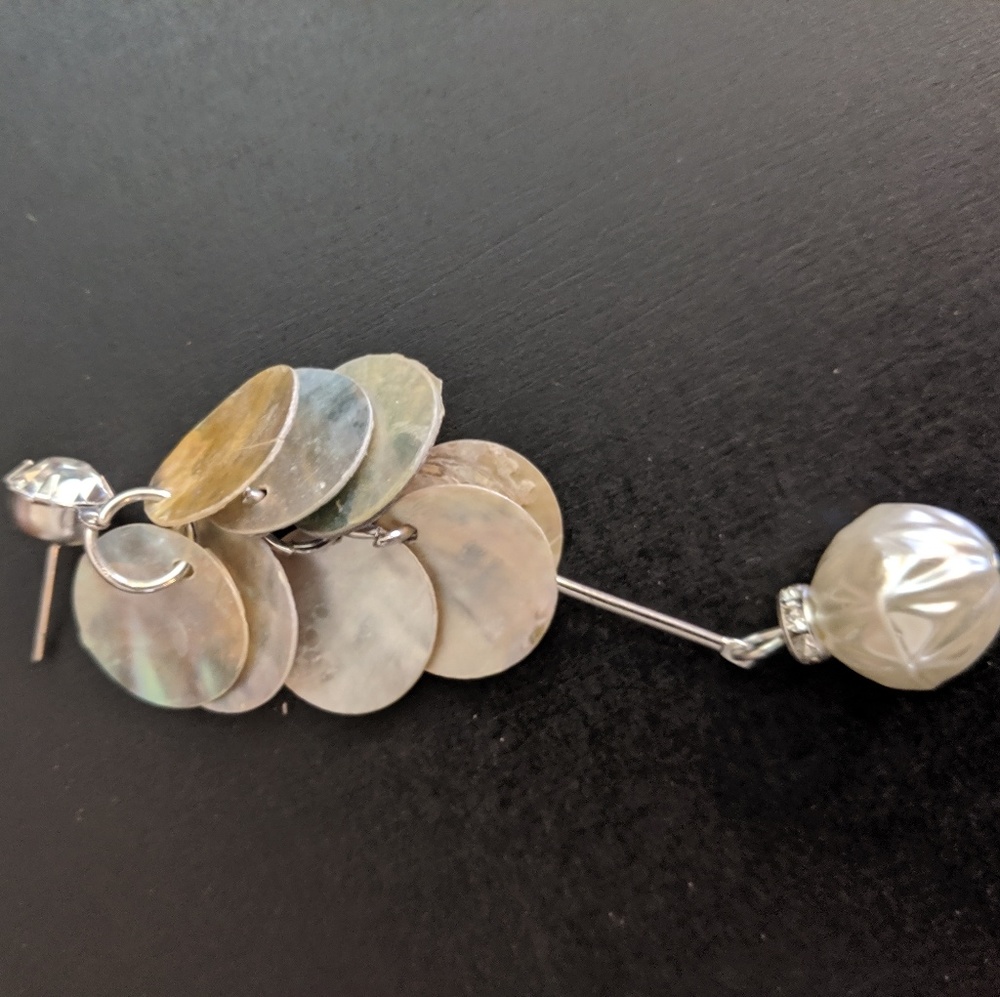 Pearl Drop Earrings - Picture 3 of 4